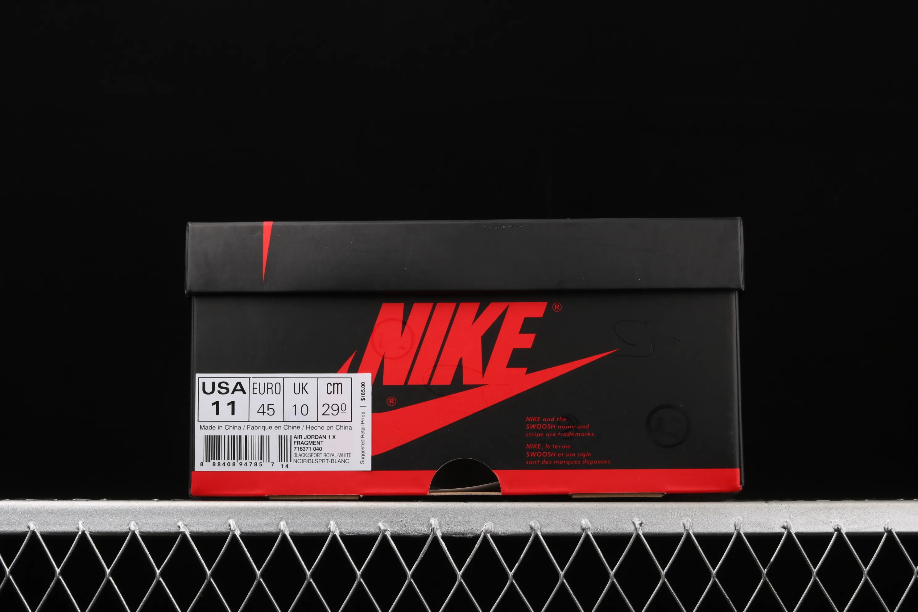 All categories Air Jordan Jordan series basketball shoes Air Jordan 1 High Pure original version Air Jordan 1 Fragment AJ1 Joe 1 Lightning Hiroshi Fujiwara 716371-040